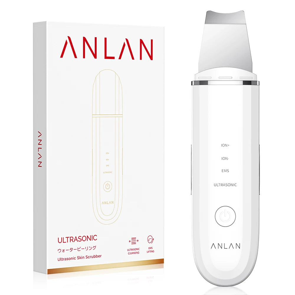Ultrasonic Skin Scrubber Facial Pore Cleansing Spatula Microcurrent Facial Lifting Ultrasonic Peeling Beauty Skincare Tool