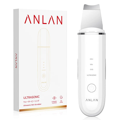 Ultrasonic Skin Scrubber Facial Pore Cleansing Spatula Microcurrent Facial Lifting Ultrasonic Peeling Beauty Skincare Tool