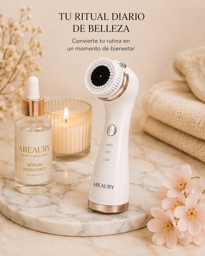 Cepillo Limpiador Facial Eléctrico — Limpieza Profunda y Exfoliación con 3 Cabezales